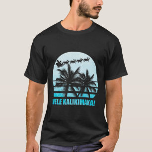T-shirt Mele Kalikimaka Retro Hawaii Famille de Noël Va
