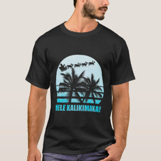 T-shirt Mele Kalikimaka Retro Hawaii Famille de Noël Va