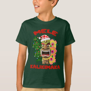 T-shirt Mele Kalikimaka Santa Claus Tiki