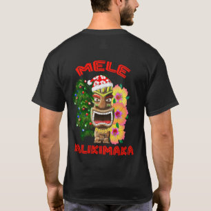 T-shirt Mele Kalikimaka Santa Claus Tiki