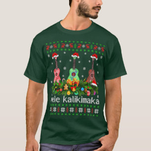 T-shirt Mele Kalikimaka Ukulele Guitare Cadeau Ukulele C
