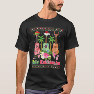 T-shirt Mele Kalikimaka Ukulele Guitare Mery Christmas Swe