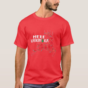 T-shirt Mele Kalikimaka Xmas Joyeux Noël Hawaii Reinde