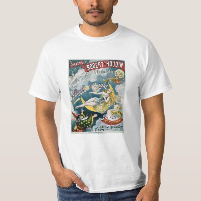 T-shirt Melies ~ Magicien français Vintage Magicien Act (Devant)