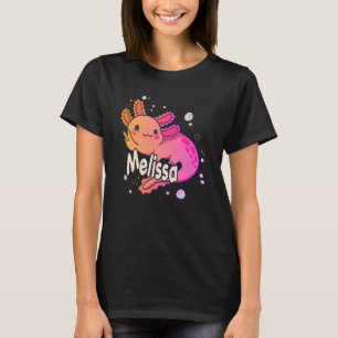 T-shirt MELISSA - Beau nom de fille avec adorable AXOLOT