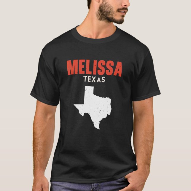 T-shirt Melissa Texas USA State America Travel Texas (Devant)