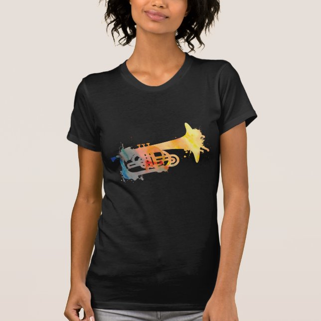 T-shirt Mellophone de peinture (Devant)
