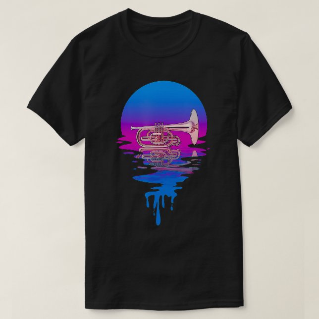 T-shirt Mellophone Retro vintage (Design devant)