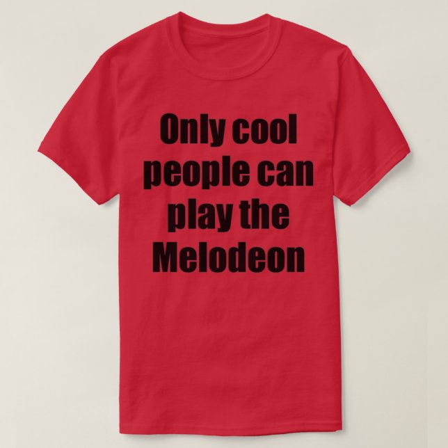 T-shirt Melodeon Lecteur Musicien Drôle Idée Cadeau (Design devant)