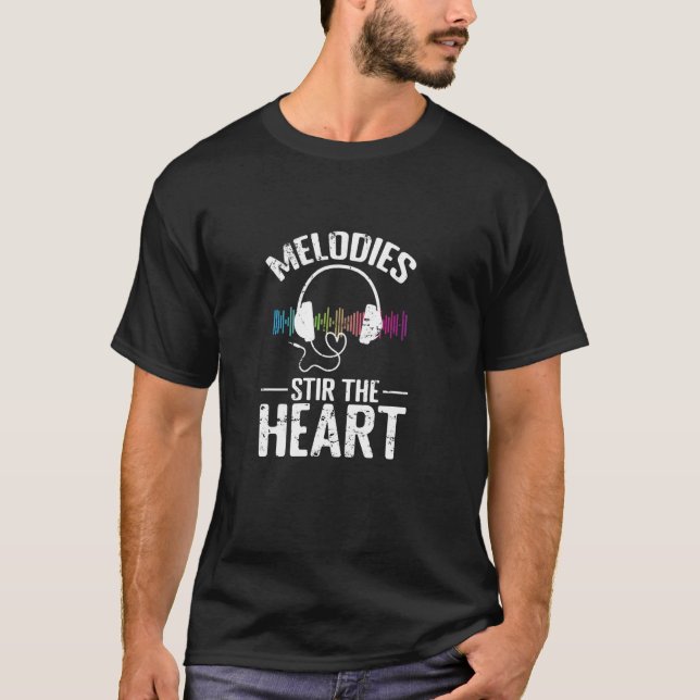T-shirt Mélodies émeuvent le cœur (Devant)