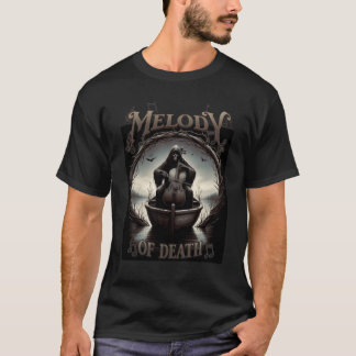 T-Shirt "Melody of Death" à coupe gothique pour ho