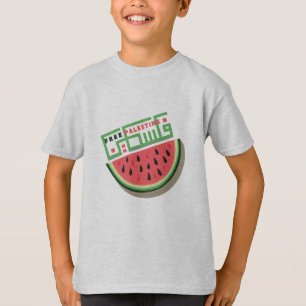 T-SHIRT MELON D'EAU POUR LA PALESTINE LIBRE