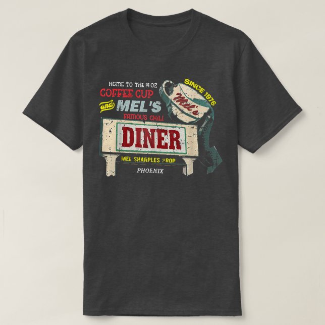 T-shirt Mel's Diner d'Alice en détresse (Design devant)