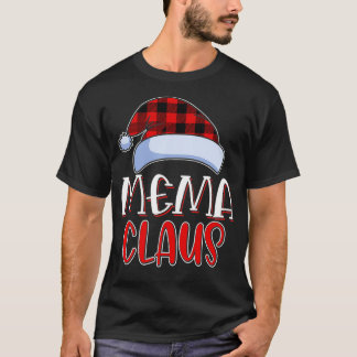 T-shirt Mema Claus Père Noël Famille Correspondant Pyjamas