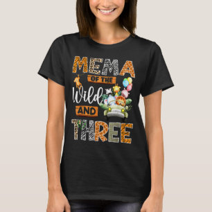 T-shirt Mema de la faune et safari garçon trois 3ème anniv