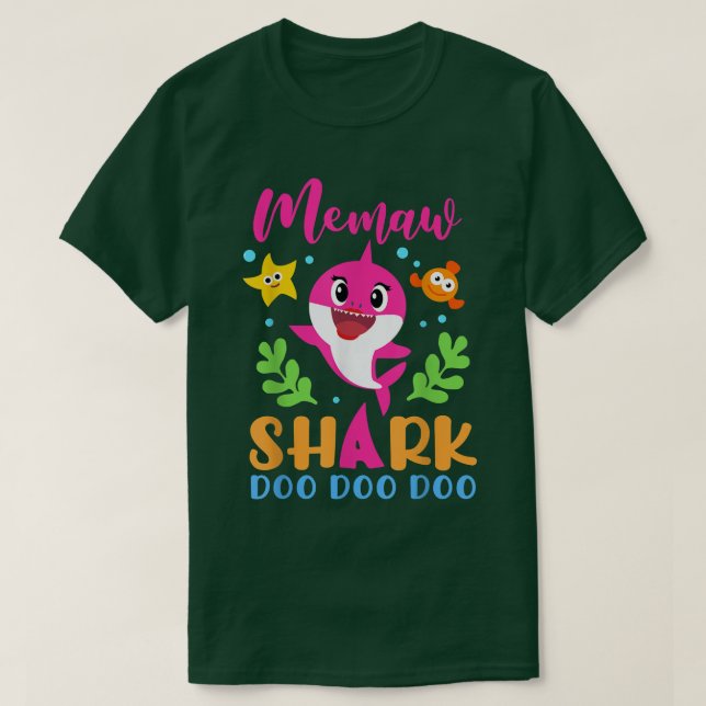 T-shirt Memaw SharkMemaw Shark Famille d'amoureux du requi (Design devant)