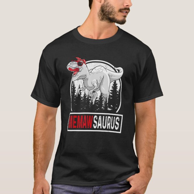 T-shirt Memawsaurus Memaw Saurus Rex fête d'anniversaire (Devant)