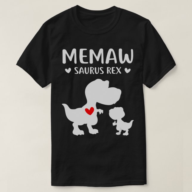 T-shirt Memawsaurus Re mignonne maman et bébé Dinosaur mèr (Design devant)