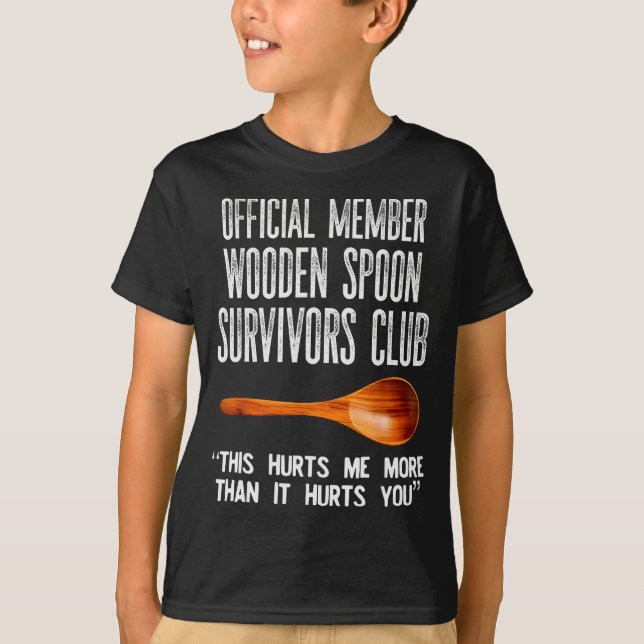 T-shirt Member Wooden Son Survivors Club This Hurt Me  (Devant)