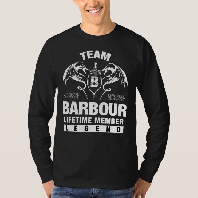 T-shirt Membre à vie de l'équipe Barbour (Devant)