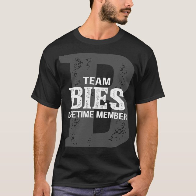 T-shirt Membre à vie de l'équipe BIES (Devant)