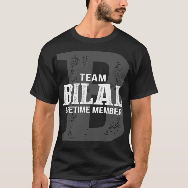 T-shirt Membre à vie de l'équipe BILAL (Devant)