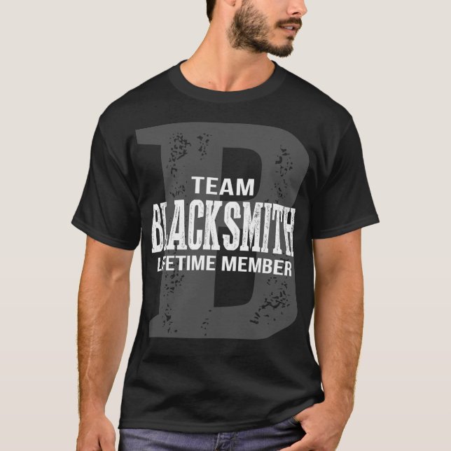 T-shirt Membre à vie de l'équipe BLACKSMITH (Devant)