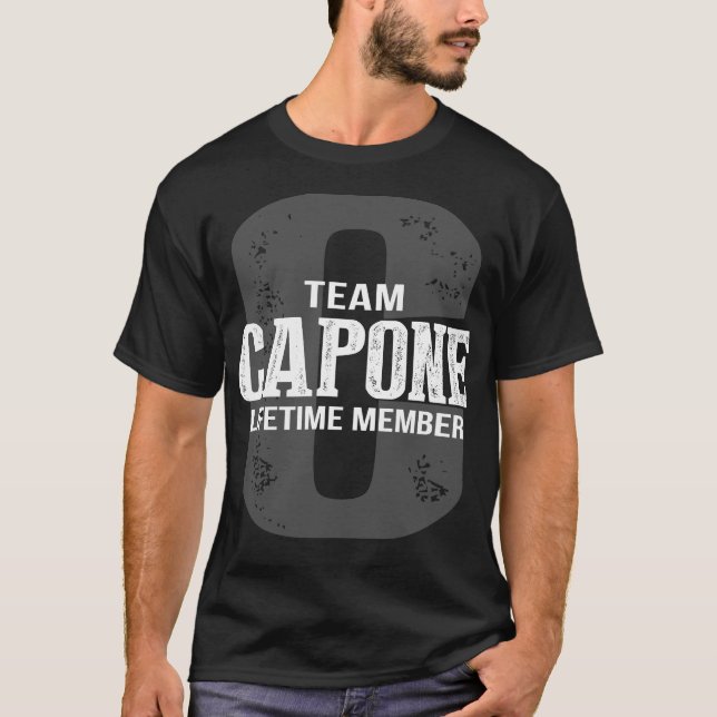 T-shirt Membre à vie de l'équipe CAPONE (Devant)