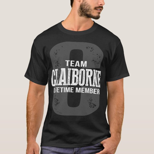 T-shirt Membre à vie de l'équipe CLAIBORNE (Devant)