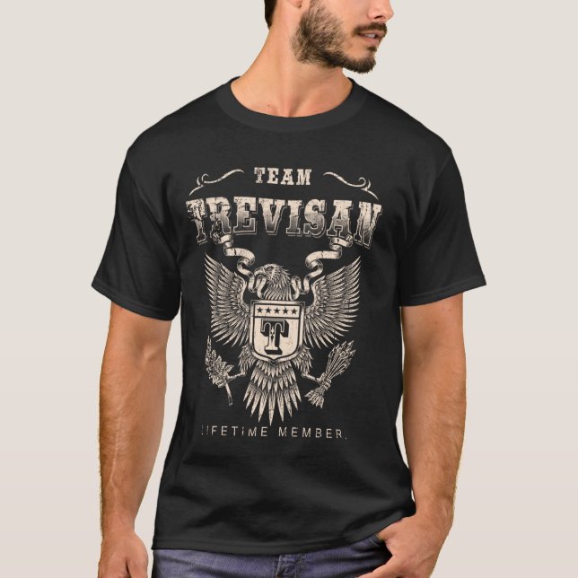 T-shirt Membre à vie de l'équipe de Trévise - Nom de Trévi (Devant)