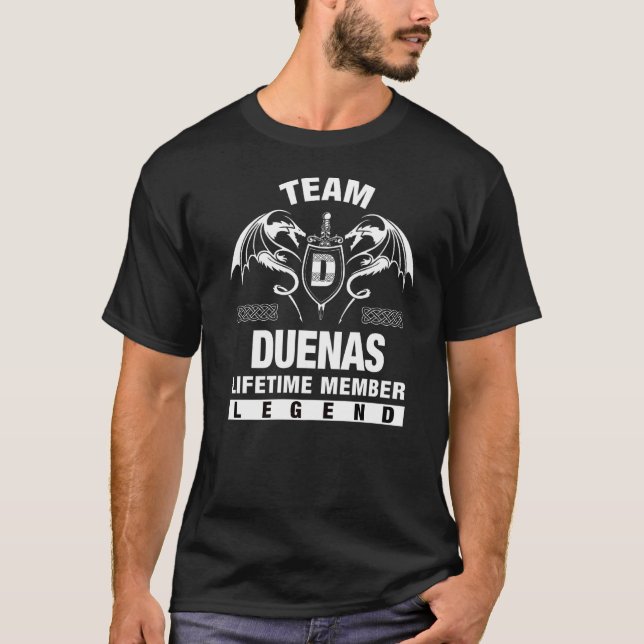 T-shirt Membre à vie de l'équipe Duenas (Devant)
