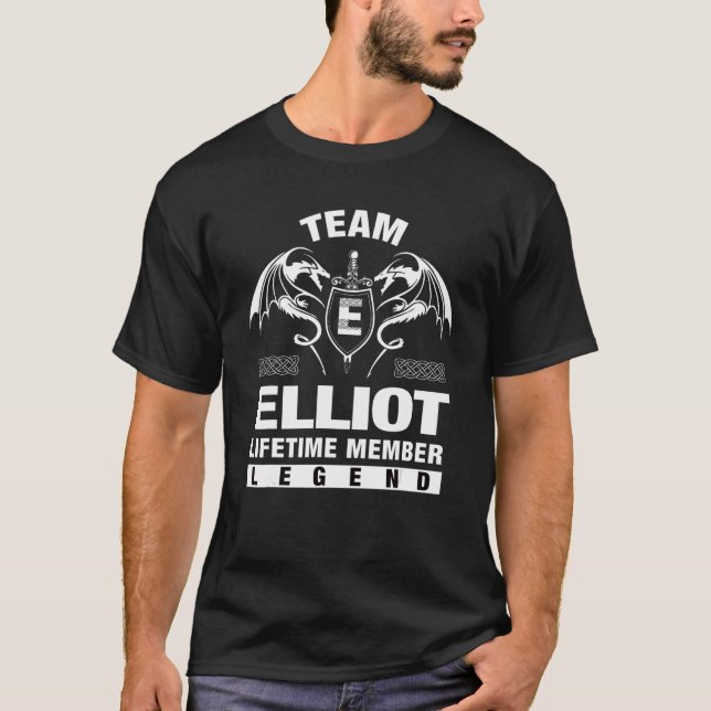 T-shirt Membre à vie de l'équipe Elliot (Devant)