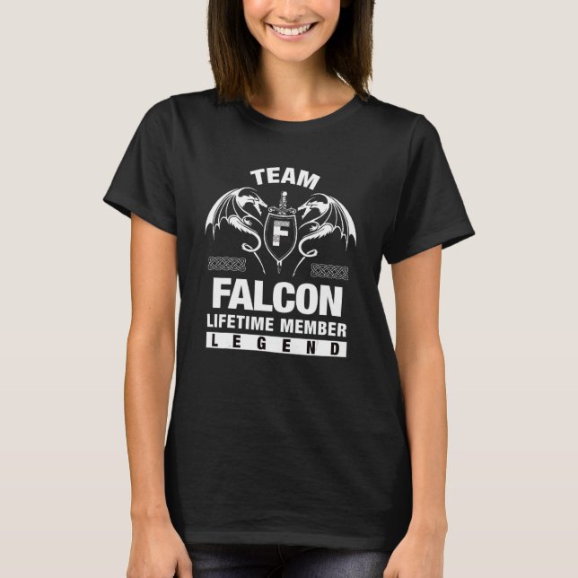 T-shirt Membre à vie de l'équipe Falcon (Devant)