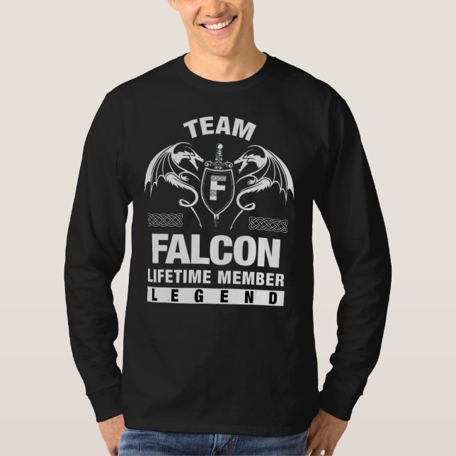 T-shirt Membre à vie de l'équipe Falcon (Devant)