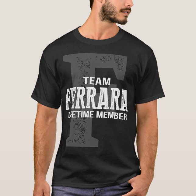 T-shirt Membre à vie de l'équipe FERRARA (Devant)
