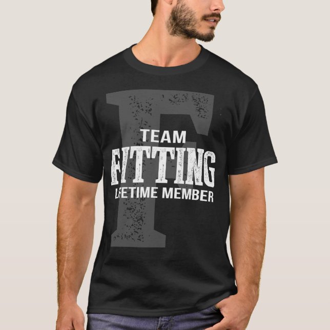 T-shirt Membre à vie de l'équipe FITTING (Devant)