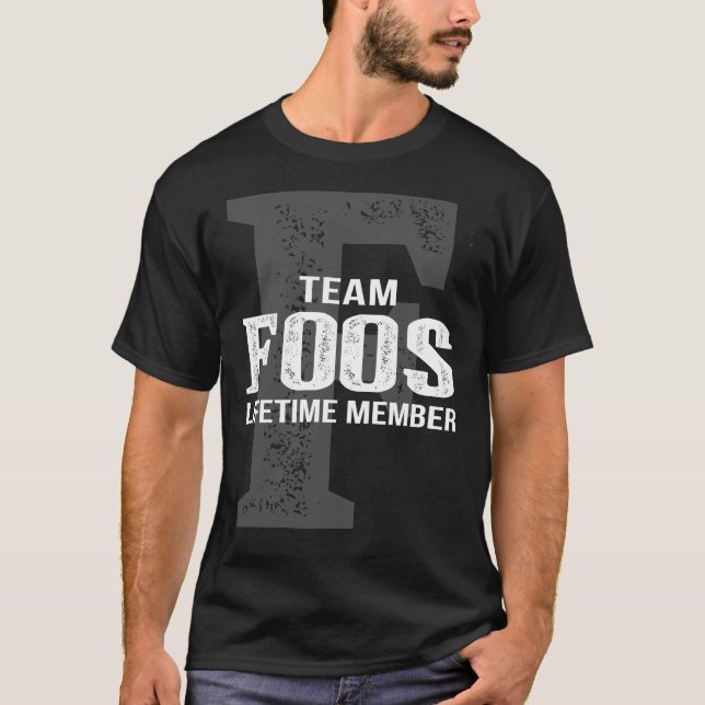 T-shirt Membre à vie de l'équipe FOOS (Devant)