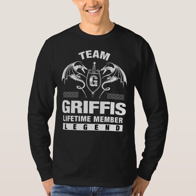 T-shirt Membre à vie de l'équipe Griffis (Devant)