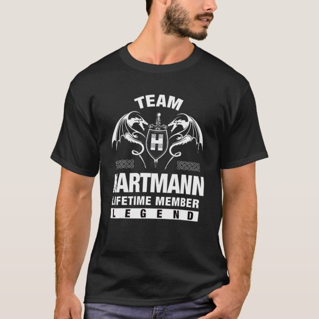 T-shirt Membre à vie de l'équipe Hartmann (Devant)