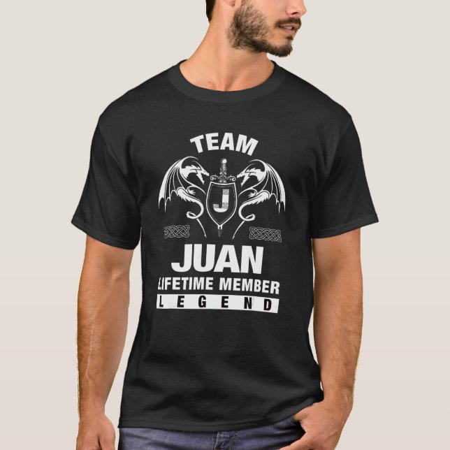 T-shirt Membre à vie de l'équipe Juan (Devant)