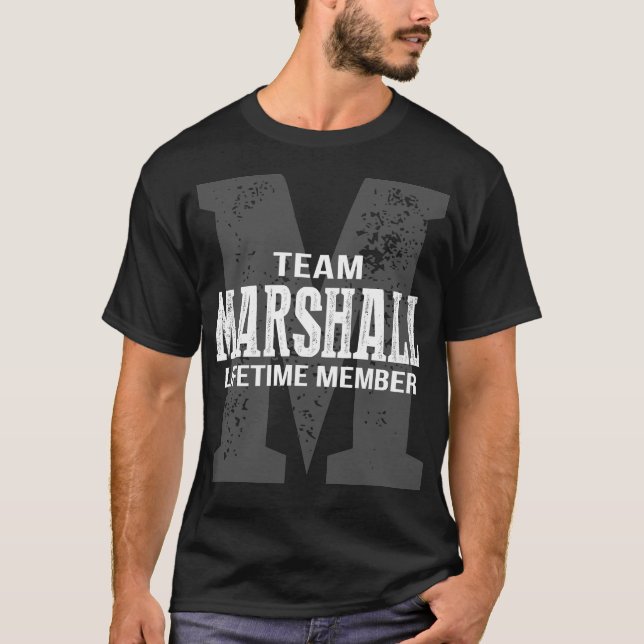 T-shirt Membre à vie de l'équipe MARSHALL (Devant)