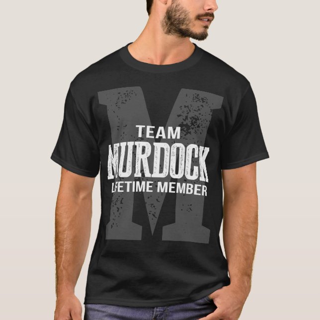 T-shirt Membre à vie de l'équipe MURDOCK (Devant)