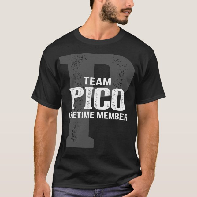 T-shirt Membre à vie de l'équipe PICO (Devant)