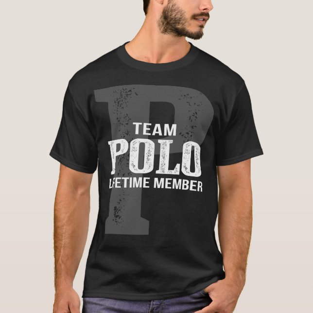 T-shirt Membre à vie de l'équipe POLO (Devant)