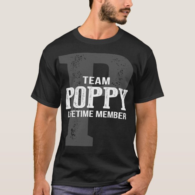 T-shirt Membre à vie de l'équipe Poppy (Devant)