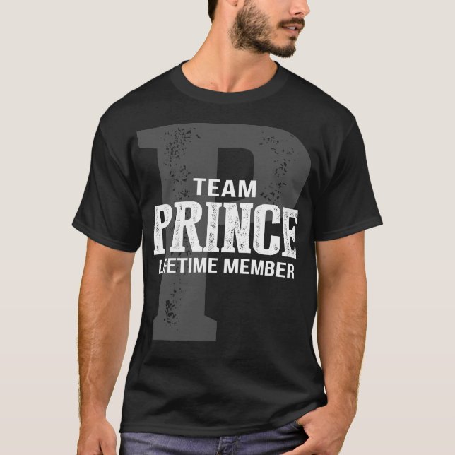 T-shirt Membre à vie de l'équipe PRINCE (Devant)
