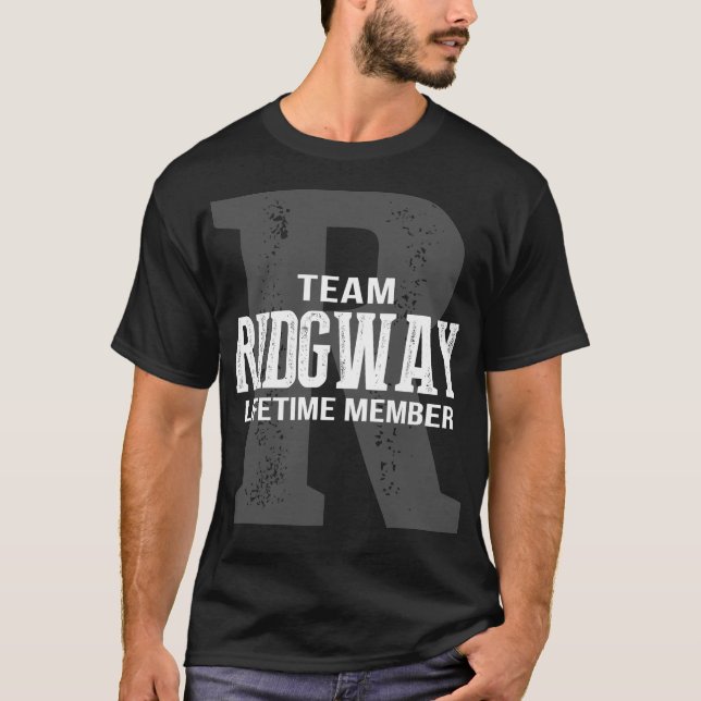 T-shirt Membre à vie de l'équipe RIDGWAY (Devant)