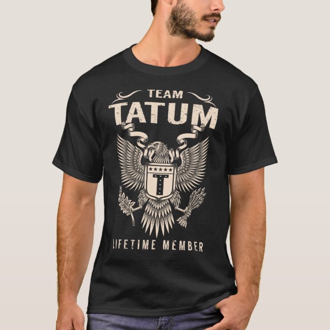 T-shirt Membre à vie de l'équipe TATUM (Devant)