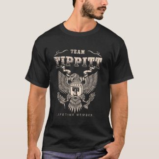 T-shirt Membre à vie de l'équipe Tippitt - Nom de l'équipe
