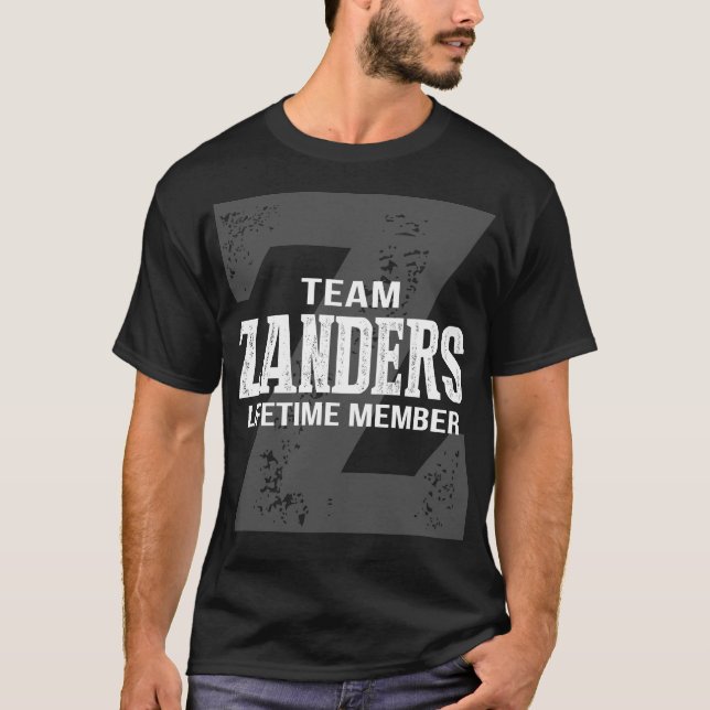 T-shirt Membre à vie de l'équipe ZANDERS (Devant)